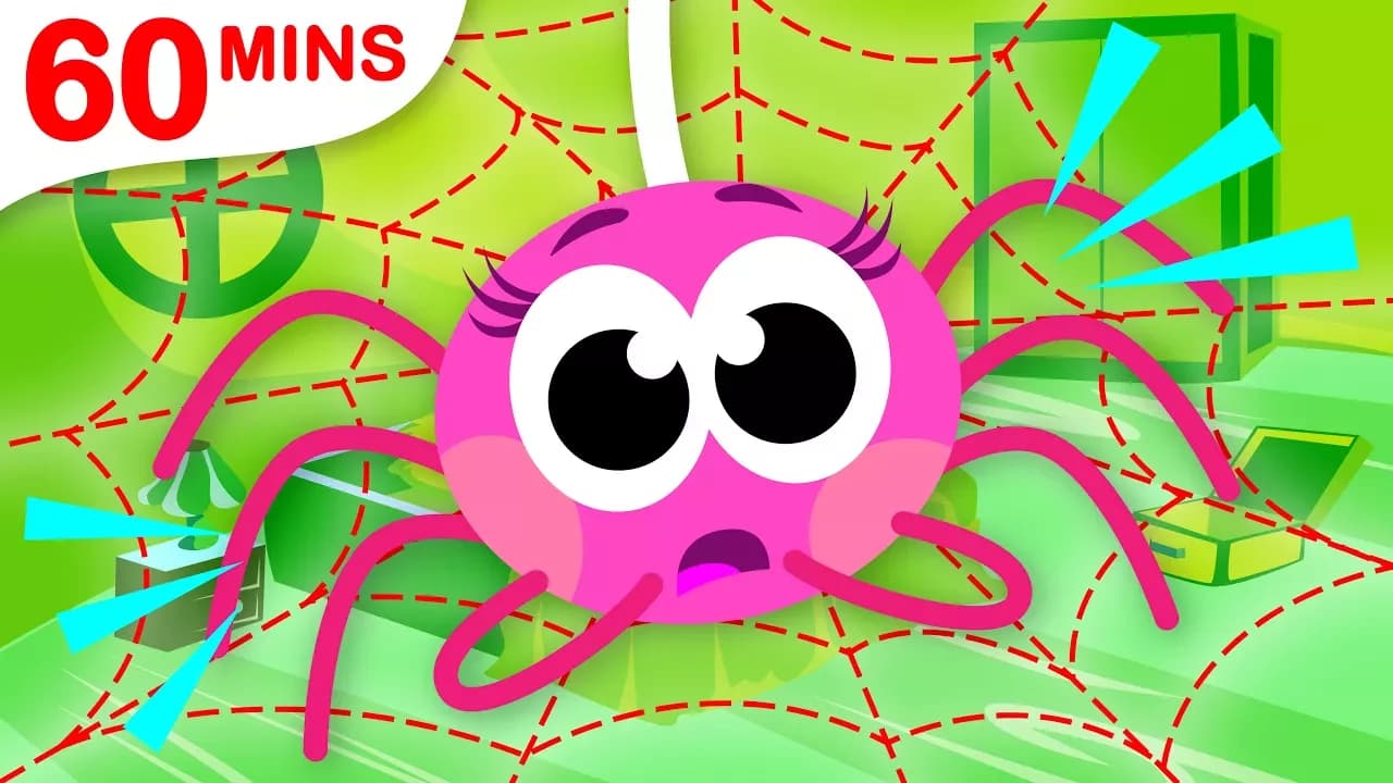 Did you See My Web Itsy Bitsy Spider Lost Her Web | Puppy Chase Compilation by Little Angel