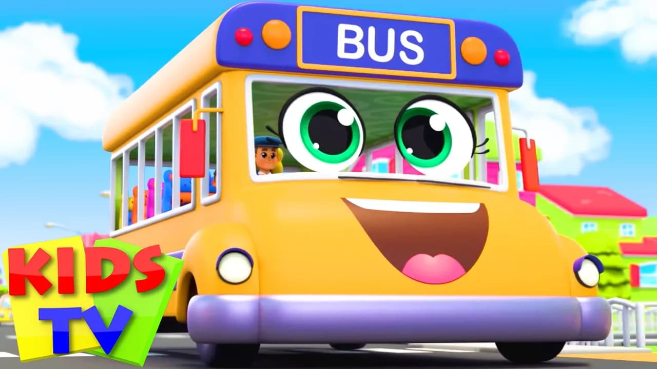 The Wheels on the Bus | Baby Toot Toot Nursery Rhymes & Children Songs - Kids Tv