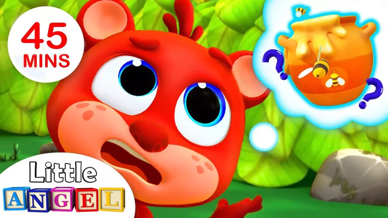 Where is Baby Bear's Honey | Nursery Rhymes for Children | Kids Songs By Little Angel