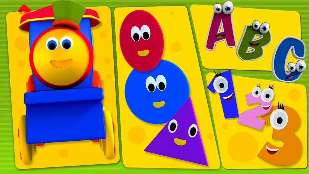 Bob The Train | Bob And Preschool Phonics Song |ABC Song Numbers Song | Shapes Song Bob Cartoons