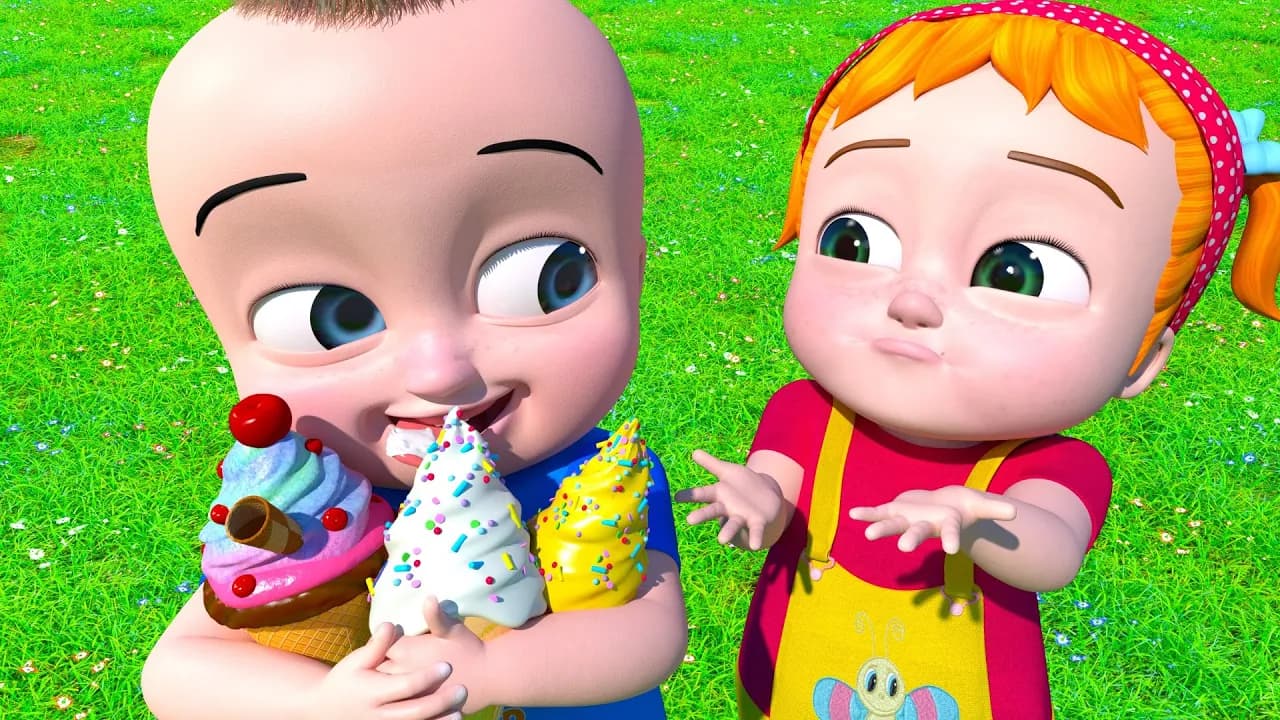 Chiya, Dolly Johnny play Toy Ice cream Shop - Cartoon for Kids