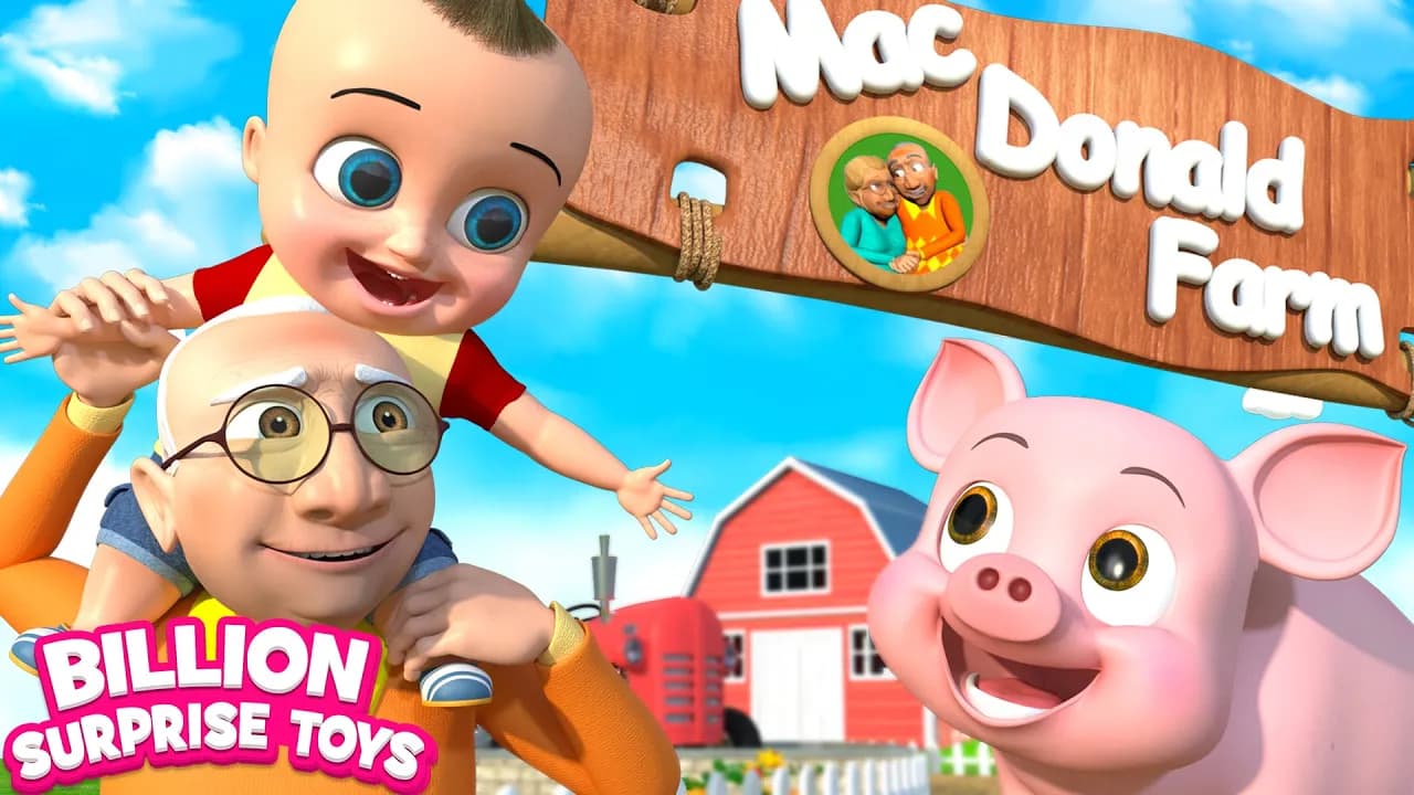 Chiya and Johny are so excited to visit their Grandpa's farm! BillionSurpriseToys