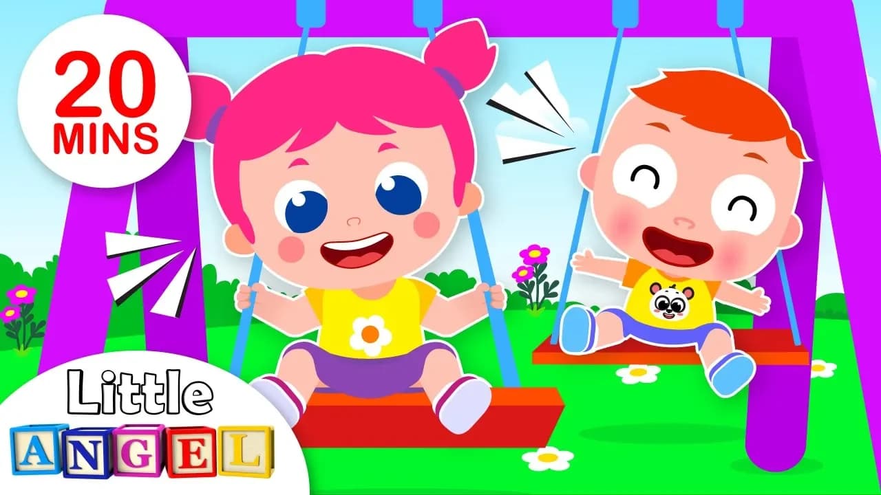 Baby John Goes to the Playground | Jack & Jill Play Safe | Kids Songs & Nursery Rhymes, Little Angel