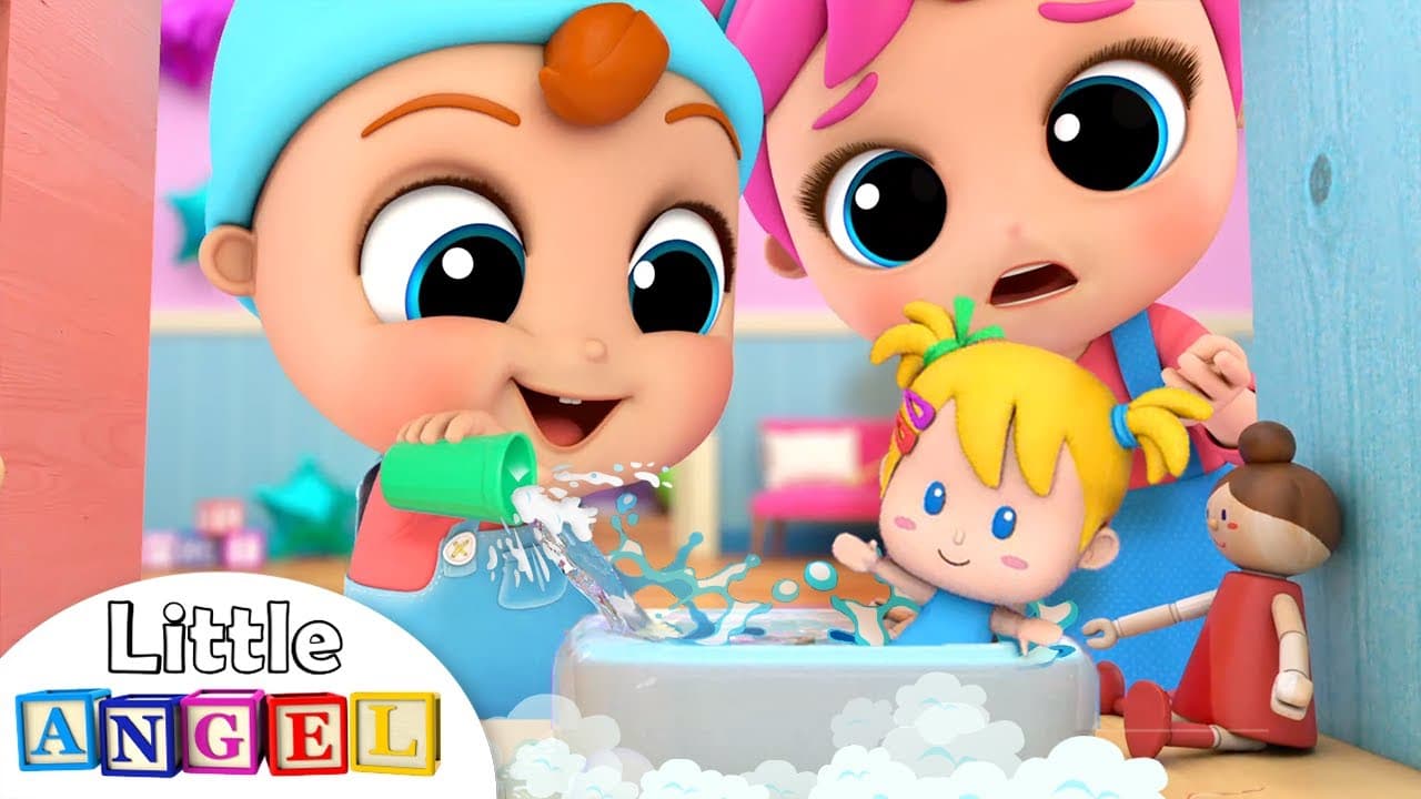 Baby John Plays with Jill's Toys | Little Angel Kids Songs & Nursery Rhymes