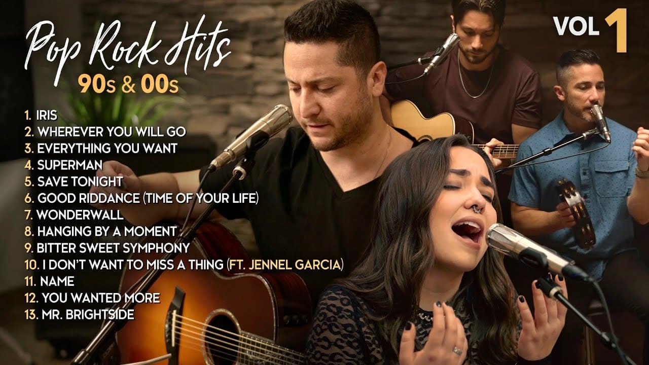 Boyce Avenue Acoustic Cover 90s & 00s Pop Rock Hit Songs (Iris, Superman, Wonderwall, Name)