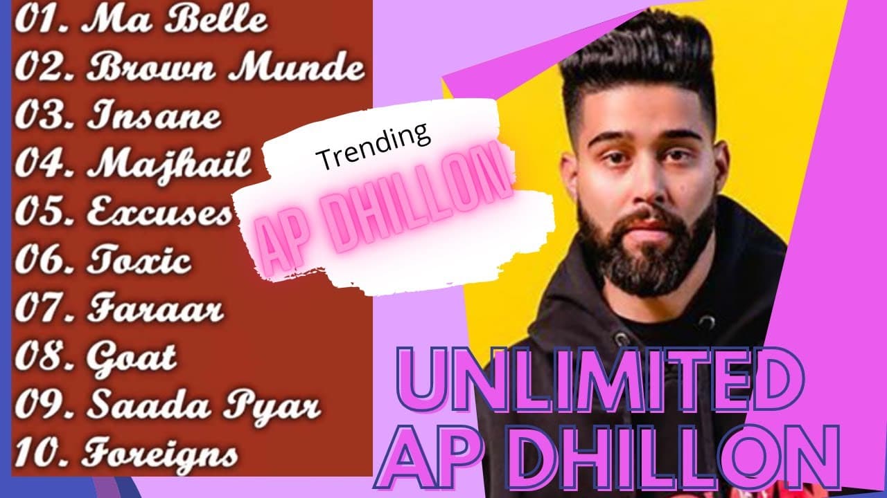 AP Dhillon Playlist || AP Dhillon | AP Dhillon All Songs | AP Dhillon New Song |  | Punjabi Song |