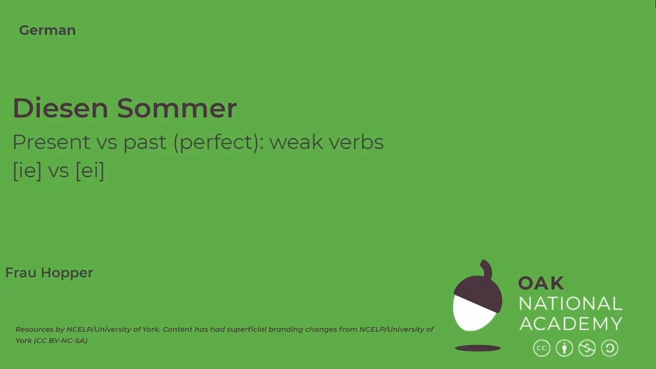 Year 8 German