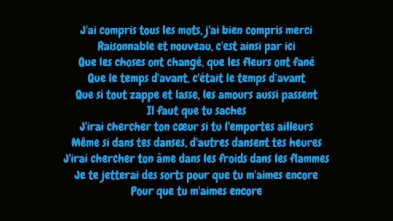 Celine Dion - Pour que tu m'aimes encore (Lyrics/Paroles HD)