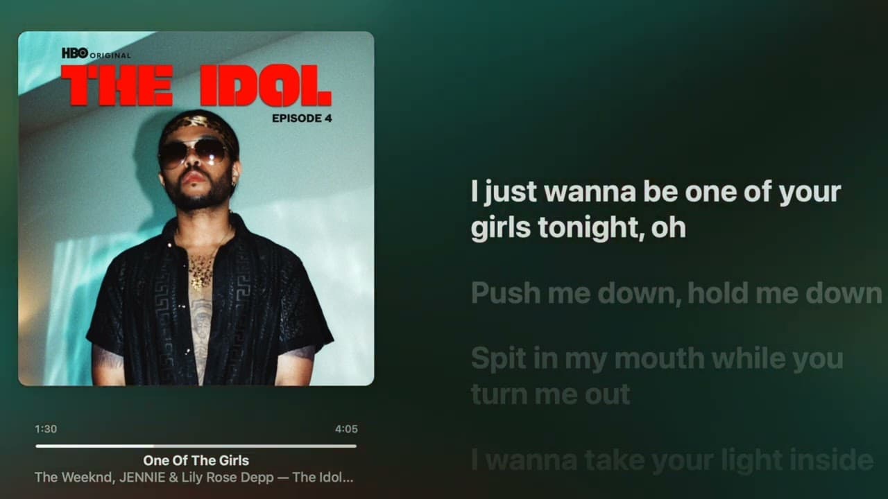 The Weeknd, JENNIE & Lily Rose Deep - One Of The Girls [English version] Lyrics + Lossless