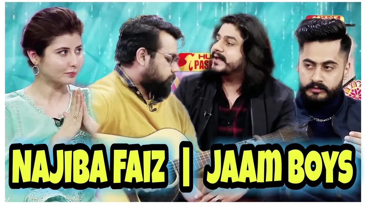 Hum TV - Jaam boys vs Najiba Faiz  | #jaamboys new pashto song 2024