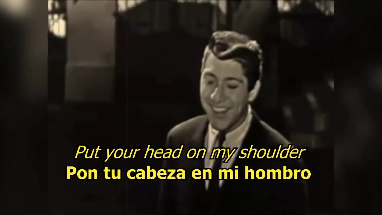 Paul Anka - Put your head on my shoulder (LYRICS/LETRA) (50s)