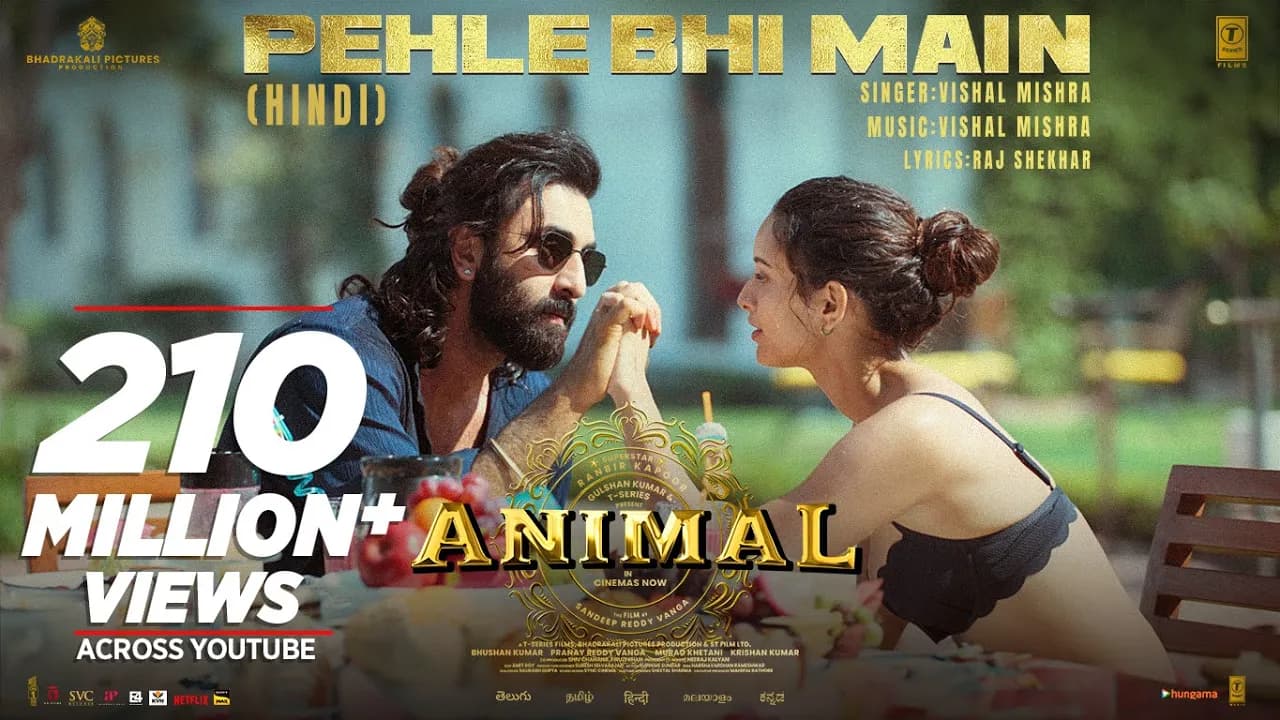 ANIMAL:Pehle Bhi Main(Full Video) | Ranbir Kapoor,Tripti Dimri |Sandeep V |Vishal M,Raj S |Bhushan K