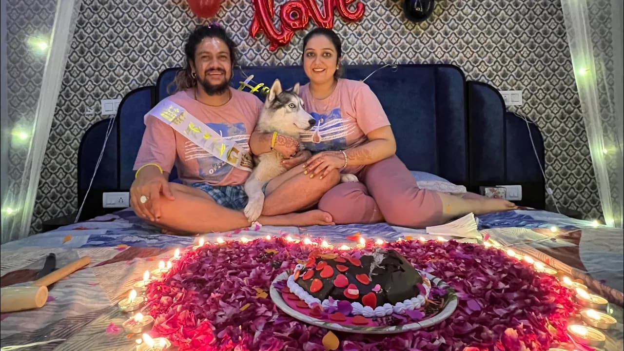 Hansraj Raghuwanshi Birthday Surprise by Komal Saklani @HansrajRaghuwanshi