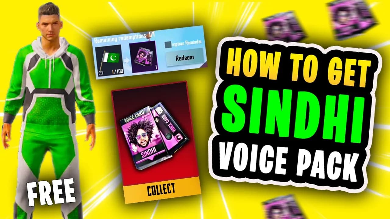 HOW TO GET SINDHI VOICE PACK IN PUBG MOBILE | ALI GUL PIR VOICE PACK | NEW EVENT PUBG MOBILE