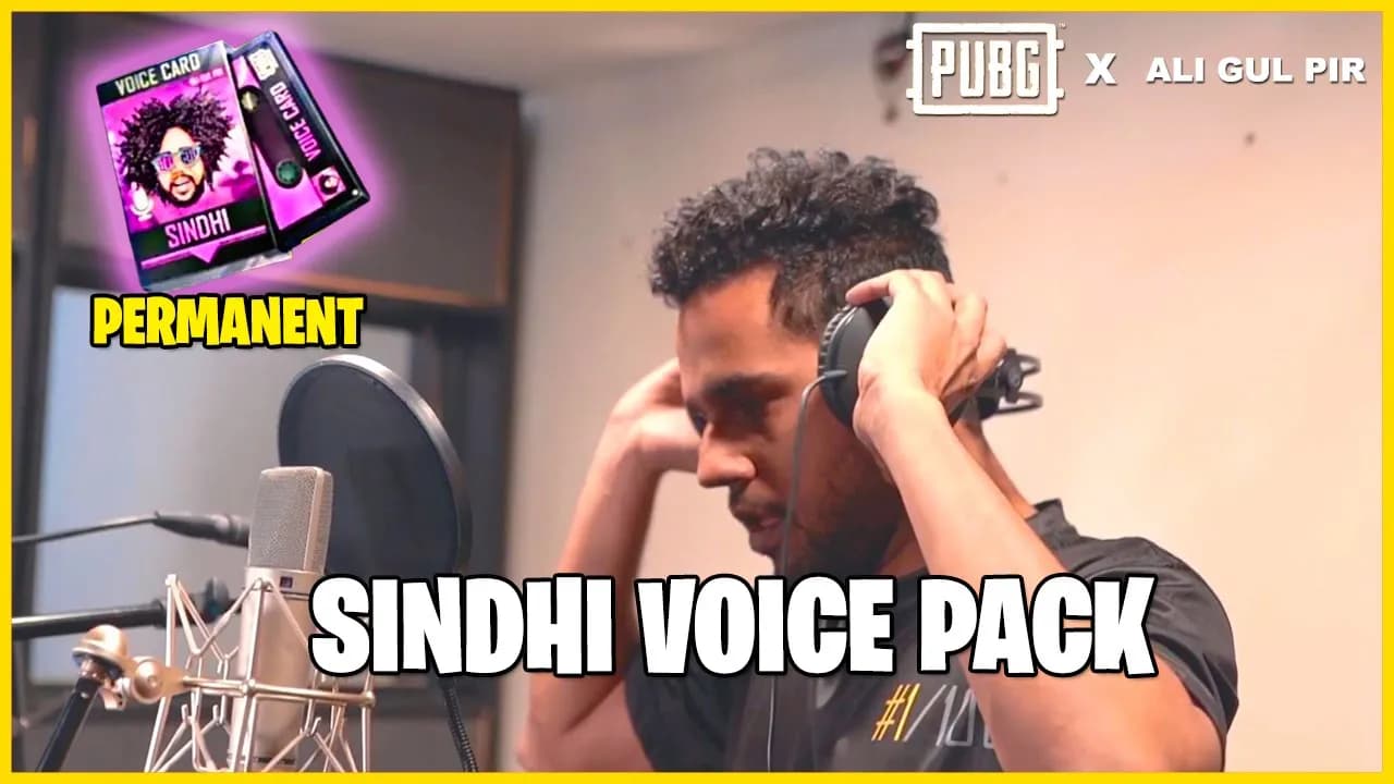 NEW SINDHI VOICE PACK | PUBG MOBILE X ALI GUL PIR | GET FREE NEW SINDHI VOICE PACK | PUBGM PAKISTAN