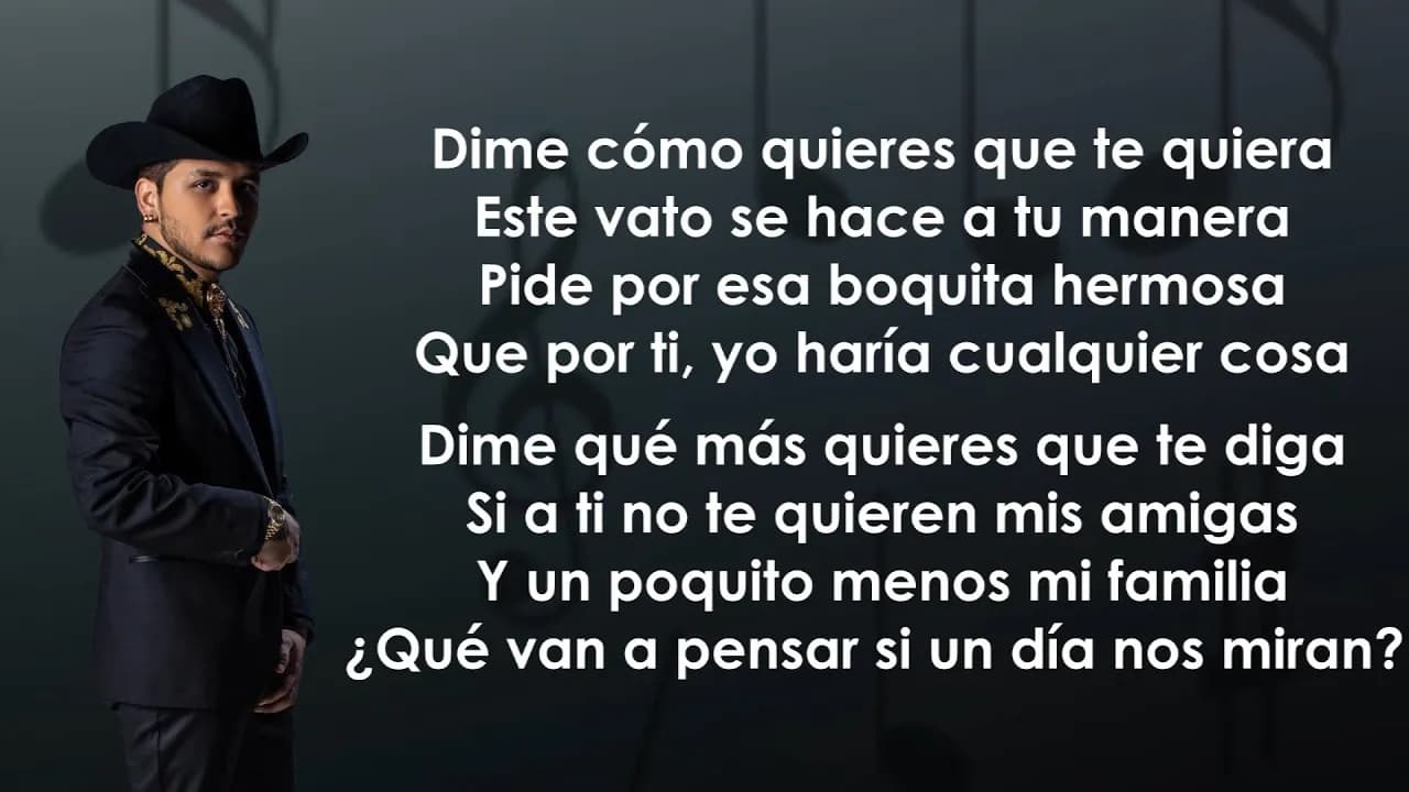 Christian Nodal, Ángela Aguilar - Dime Cómo Quieres (Letra/Lyrics)