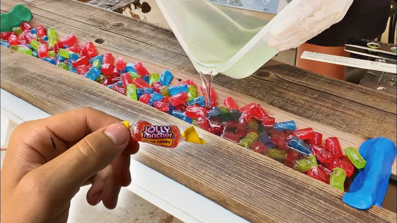 I MADE A SKATEBOARD with 1,000 JOLLY RANCHERS....lol | MARKO