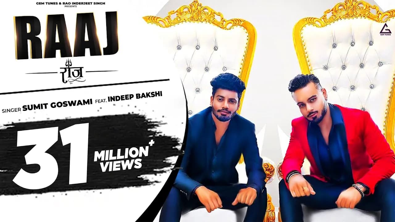 Sumit Goswami : RAAJ (Official Video) Indeep Bakshi |  Punjab Song