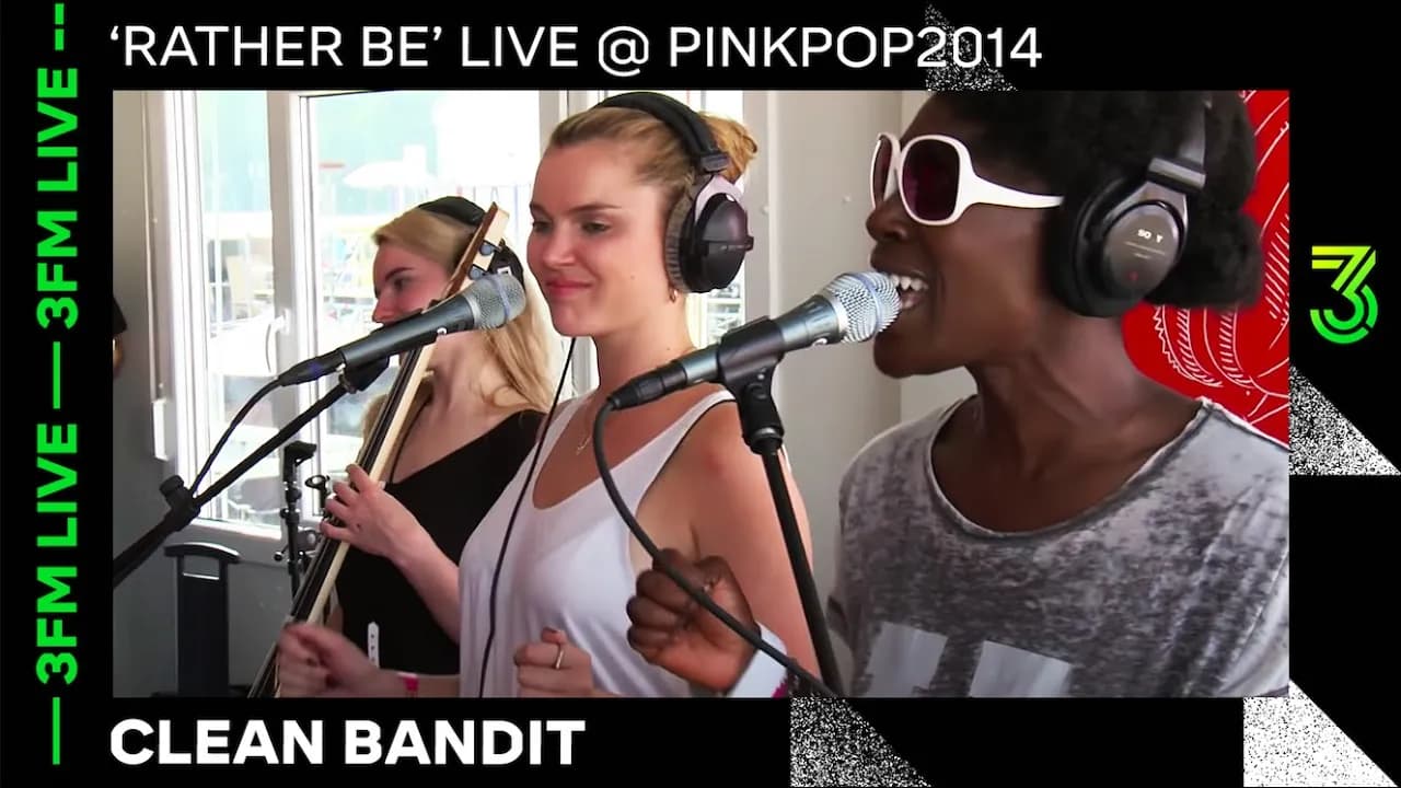 Clean Bandit - 'Rather Be' live @ pinkpop 2014 | 3FM Live | NPO 3FM