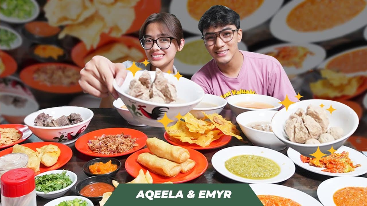 MUKBANG BAKSO URAT ASMARA - 3 KUAH & 6 SAMBAL!!! Feat. EMYR RAZZAN