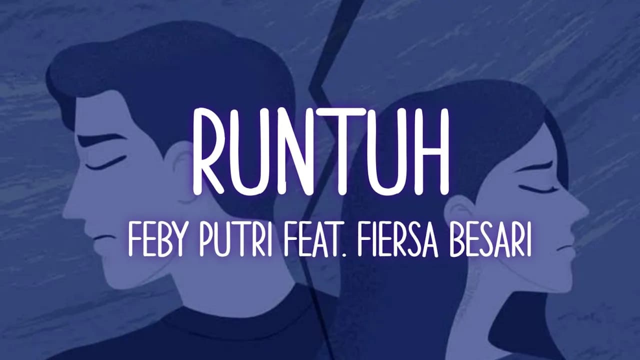 Feby Putri feat. Fiersa Besari - Runtuh (Lirik)| Tak perlu khawatir, ku hanya terluka