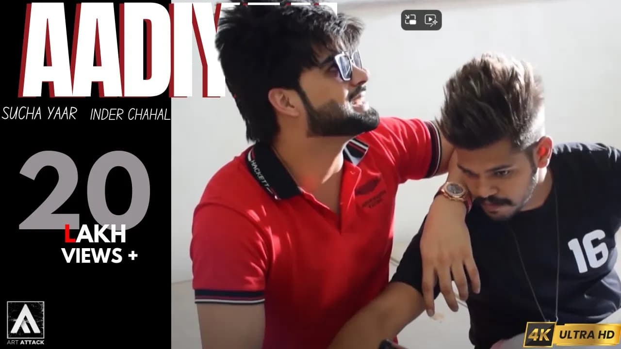 AADIYAN : INDER CHAHAL & SUCHA YAAR | ART ATTACK RECORDS | LIVE VIDEO