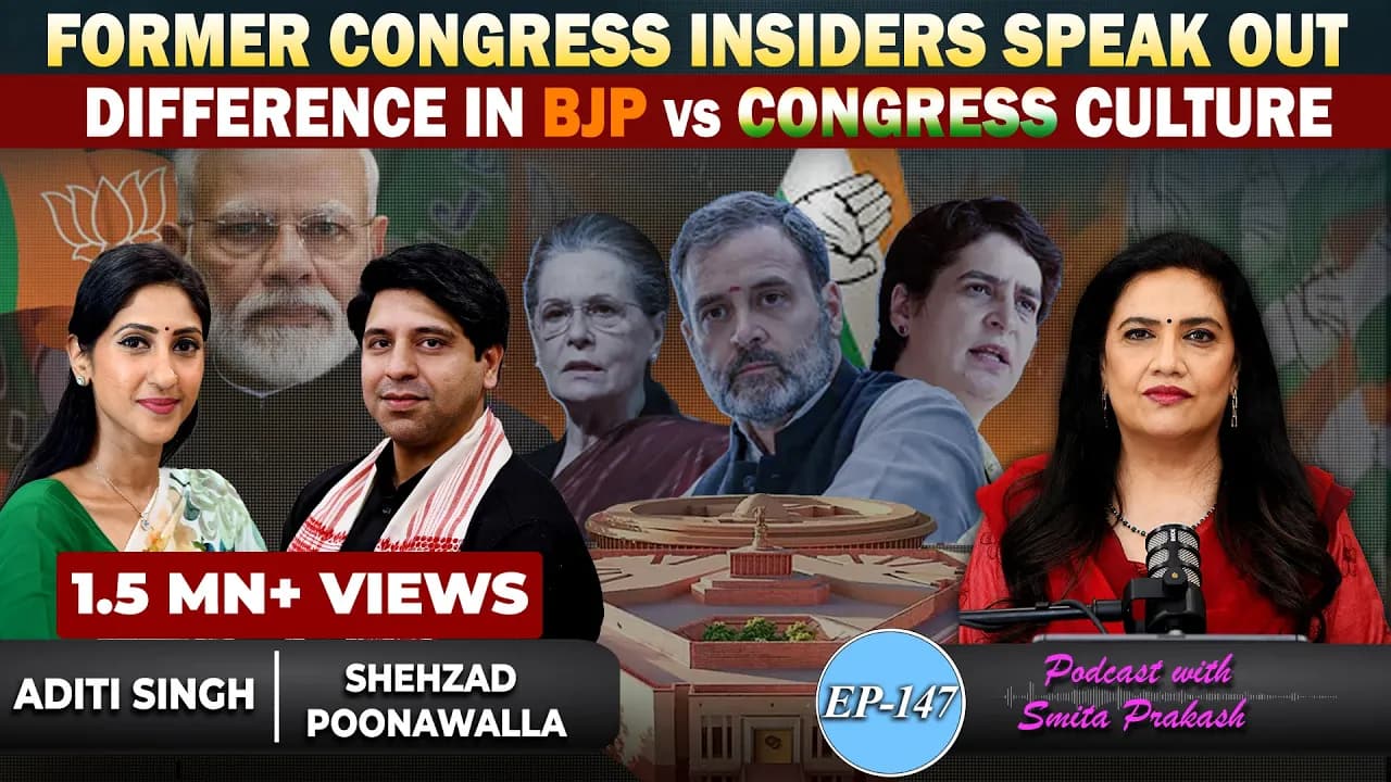 EP-147 | Insider Insights: BJP Vs Congress Culture Differences with Aditi Singh & Shehzad Poonawalla
