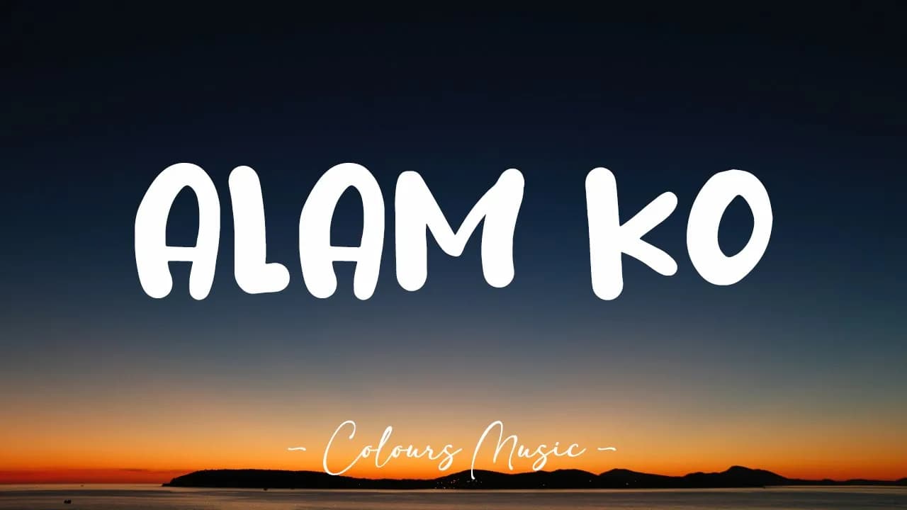 Alam Ko - John Roa (Lyrics) 🎼