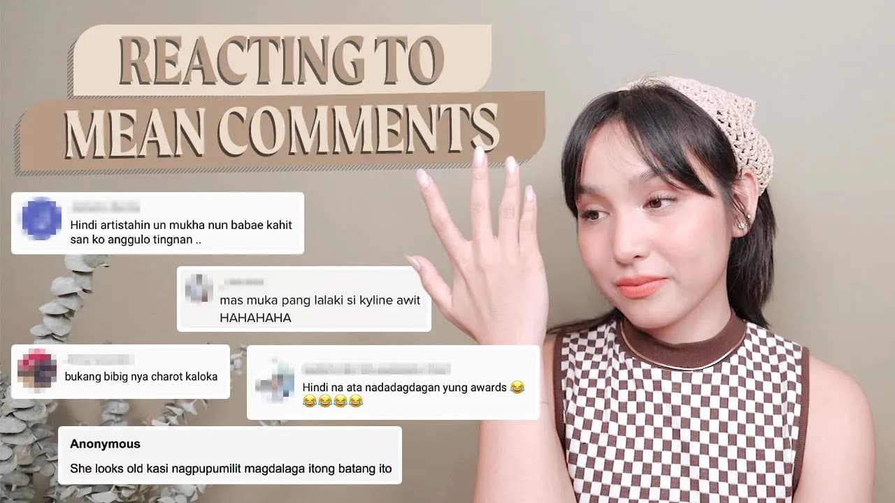 Reacting to Mean Comments and Articles about Me! | KYLINE ALCANTARA