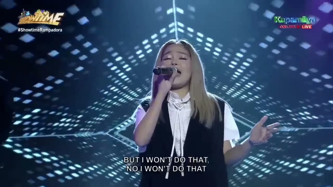 Janine Berdin performs I'd Do Anything For Love with Marko Rudio on It’s Showtime