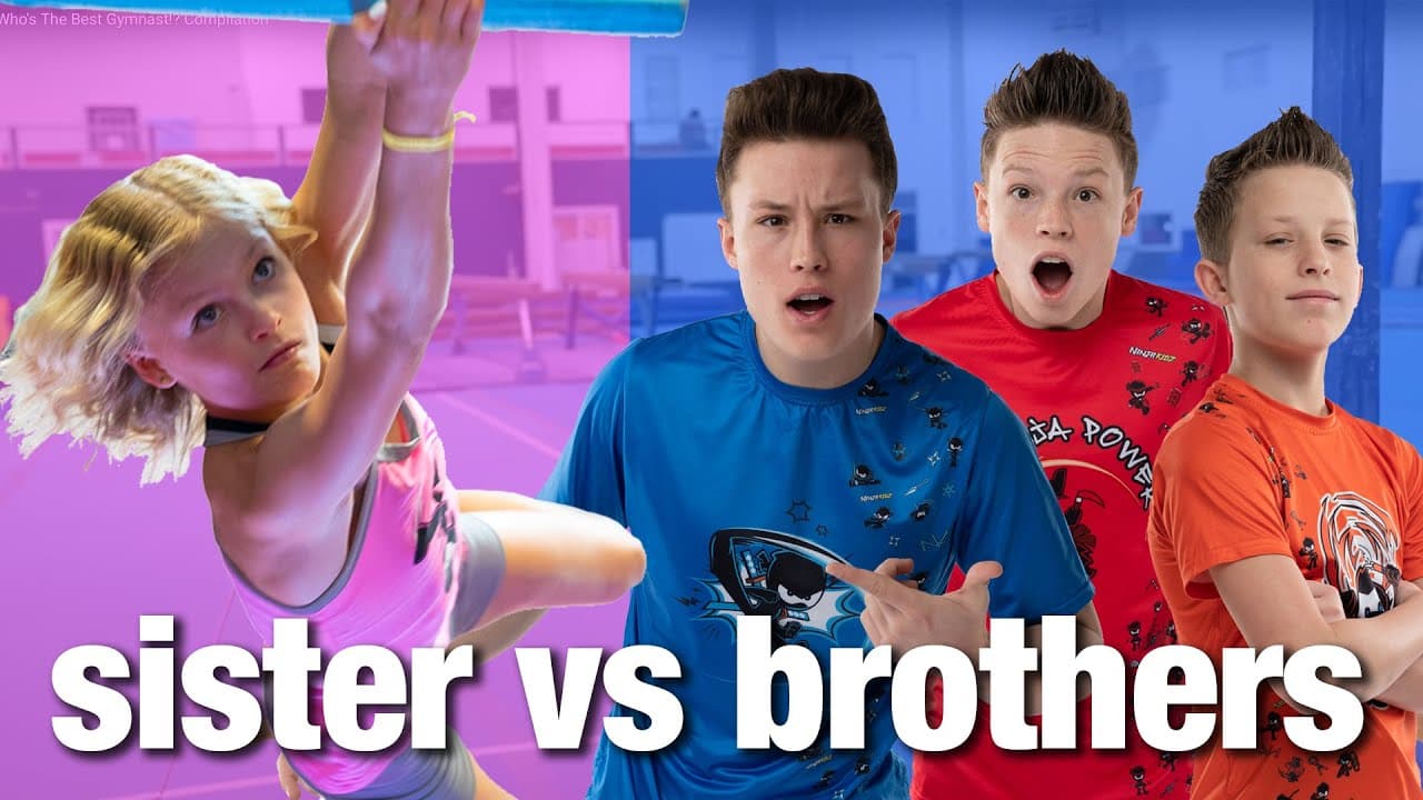 Can a SISTER Beat Her OLDER BROTHERS in 18 Challenges
