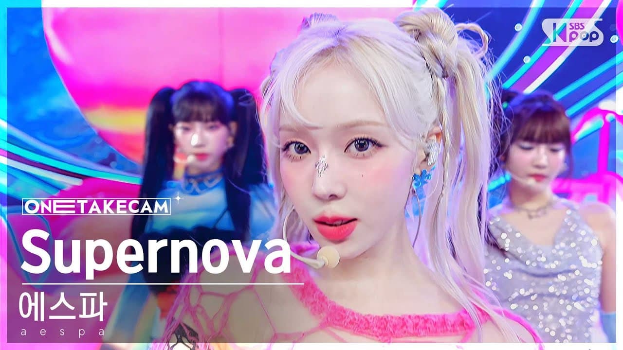 [단독샷캠4K] 에스파 'Supernova' 단독샷 별도녹화│aespa ONE TAKE STAGE│@SBS Inkigayo 240519