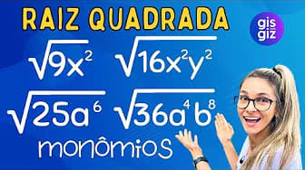 Square Root of Monomials \Prof. Gis/