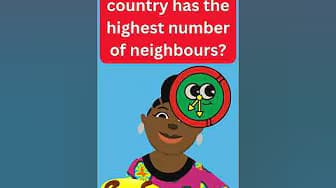 Which African country has the highest number of neighbours?