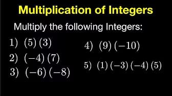 Multiplication of Integers