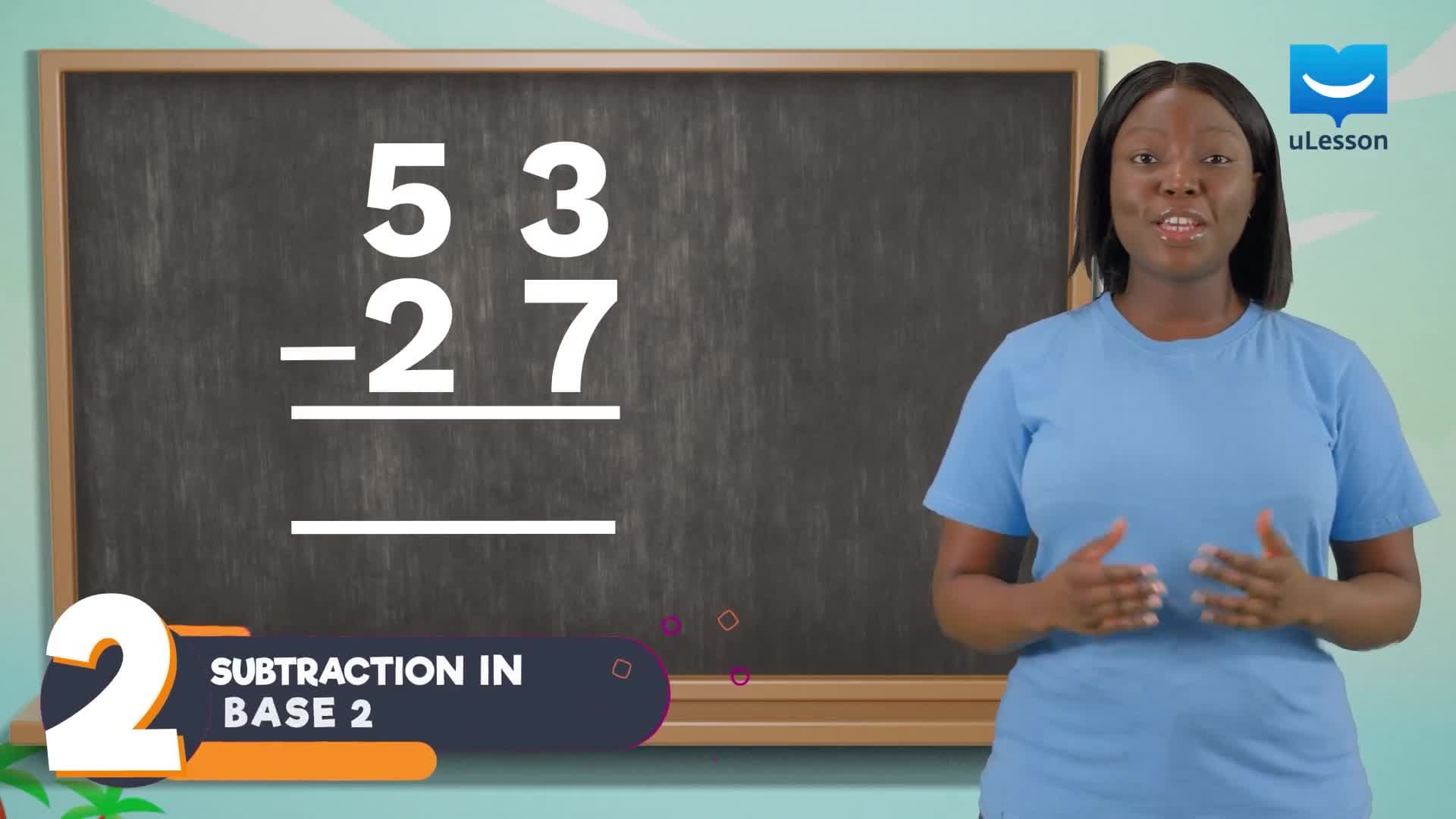 Number Bases - Binary Numbers - 5 - Subtraction in Base 2