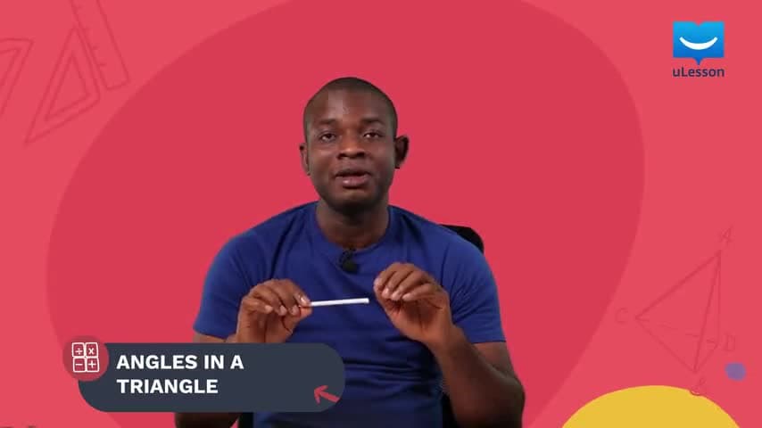 Angles-Lines and Triangles -6-Angles in a Triangle