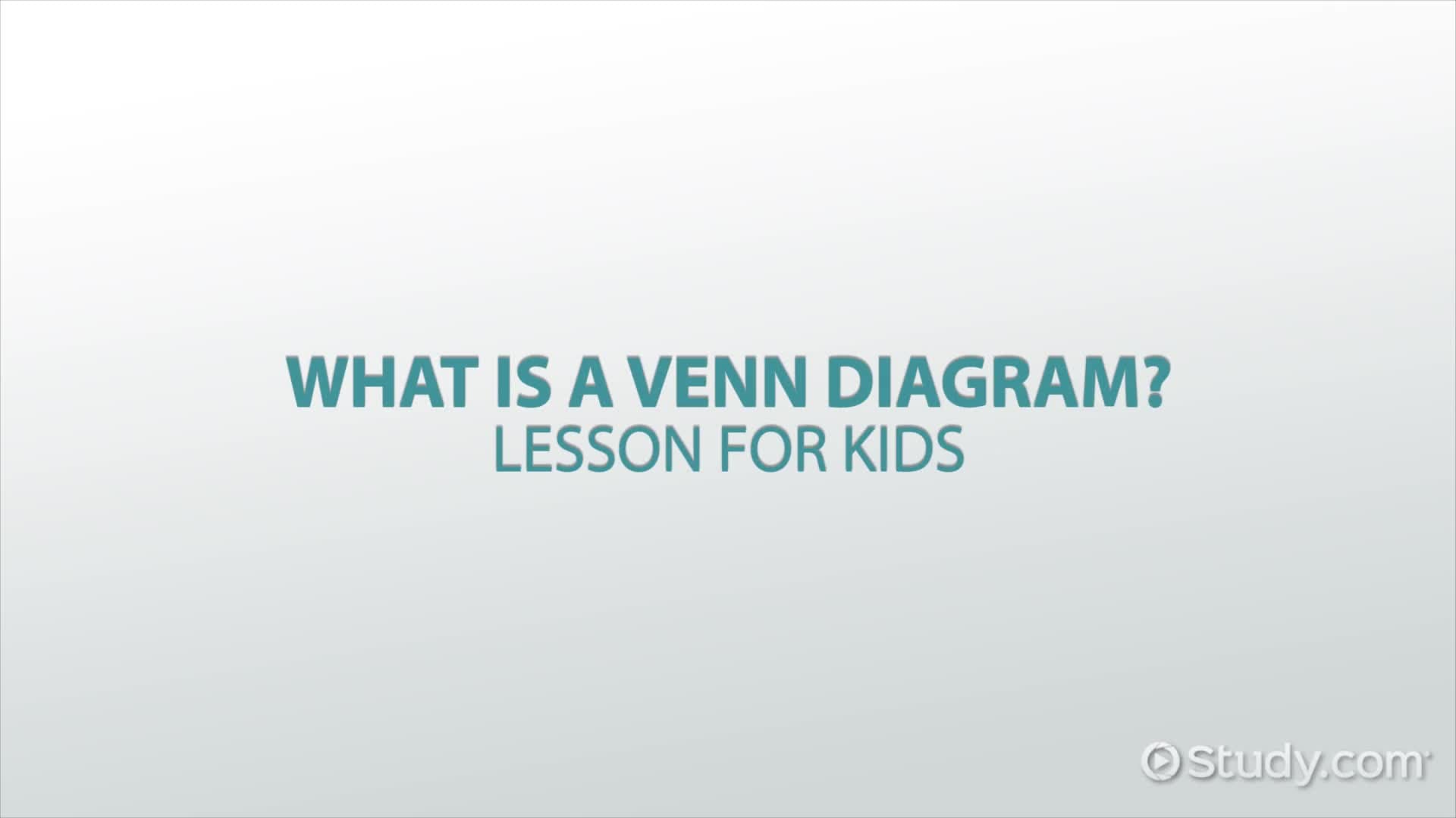 What is a Venn Diagram? - Lesson for Kids
