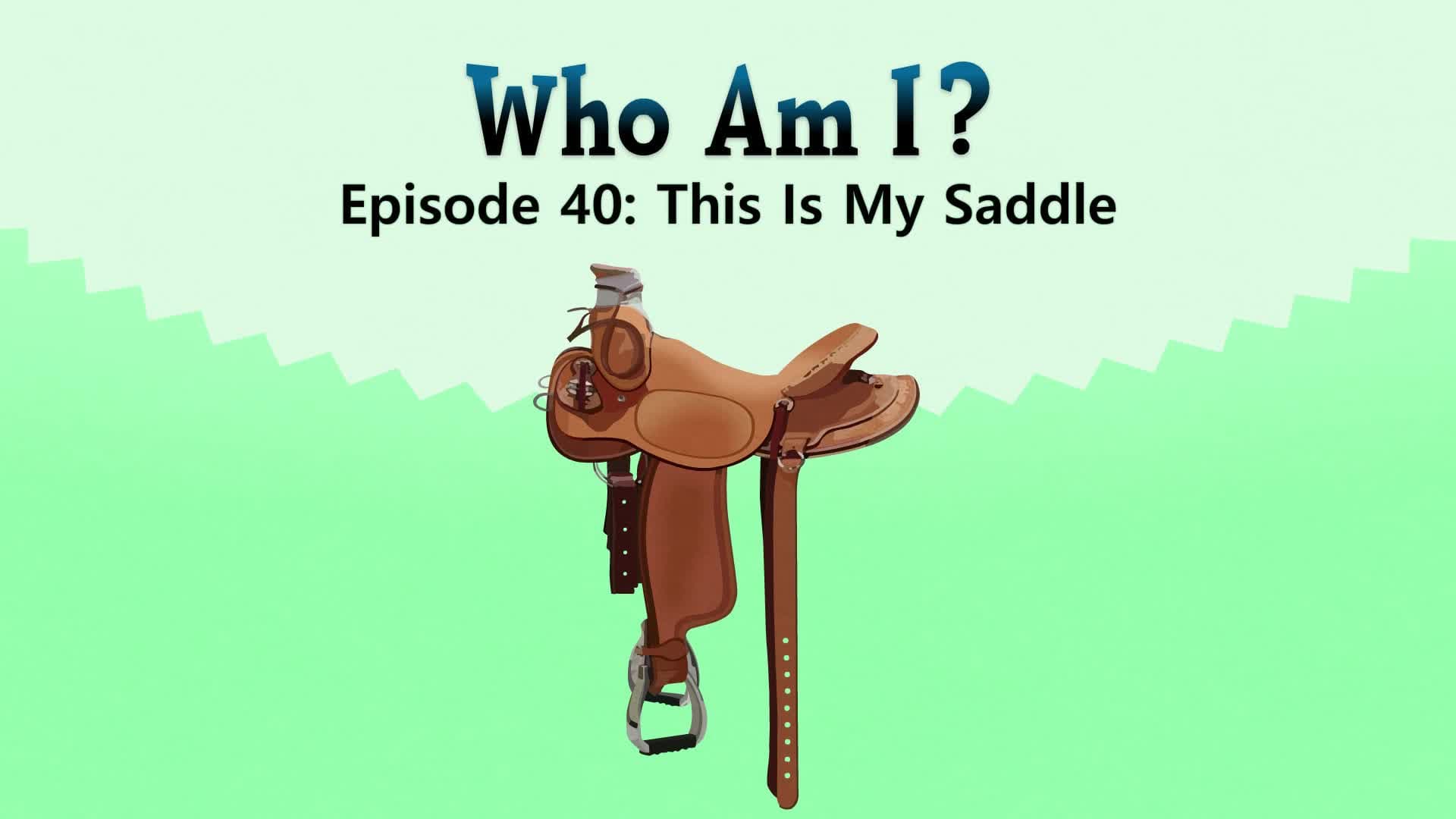 This Is My Saddle