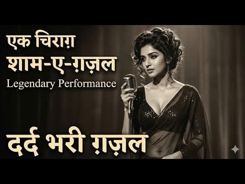 Ek Chiragh | एक चिराग़ | Soulful Ghazal | Mehfil-E-Ghazal-Shayari