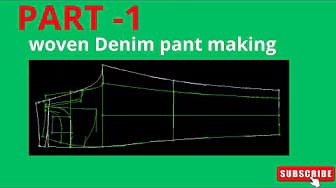 how to make woven denim pant