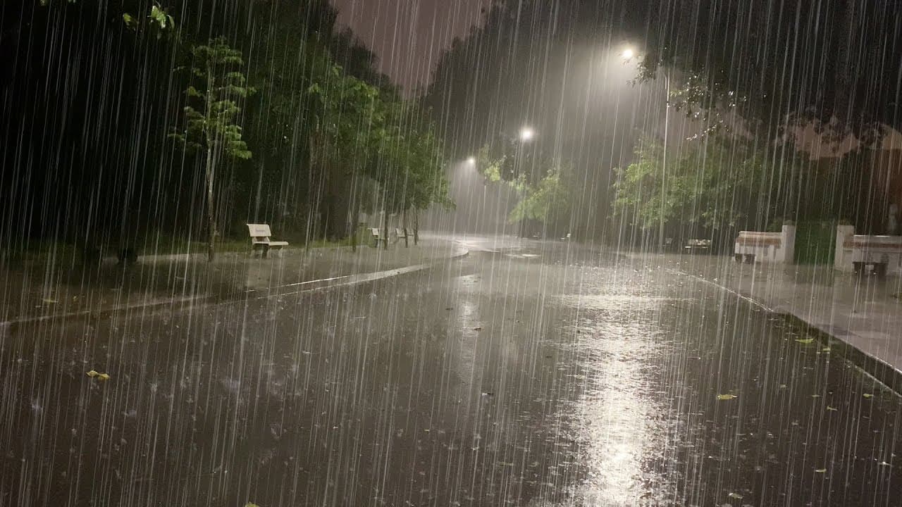 Sleep Instantly with Heavy Rainstorm & Powerful Thunder Sounds & Rain Sounds For Sleeping rain=37